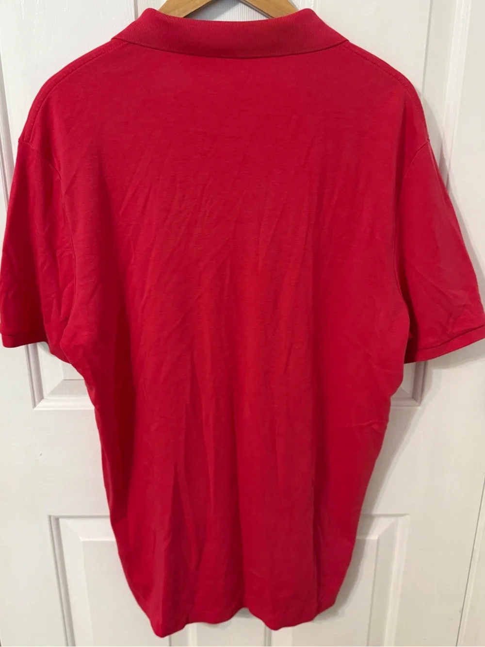 Polo Ralph Lauren Red Custom Slim Fit Short Sleeve Polo Shirt Green Pony Men’s L